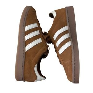 Adidas Jabbar Low Cocoa Brown White Gum Suede Sneakers HQ7489 Womens 9.5 NWB